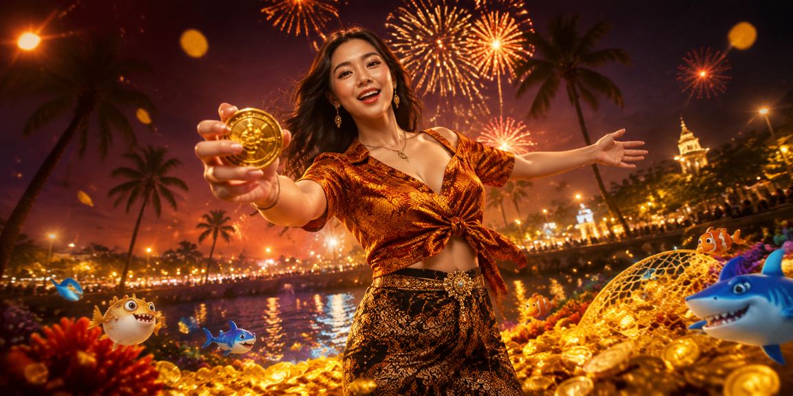 Suasana pasar malam Vietnam dengan permainan ban ca dan hiburan lokal